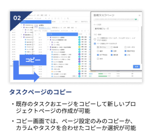 タスクページのコピー